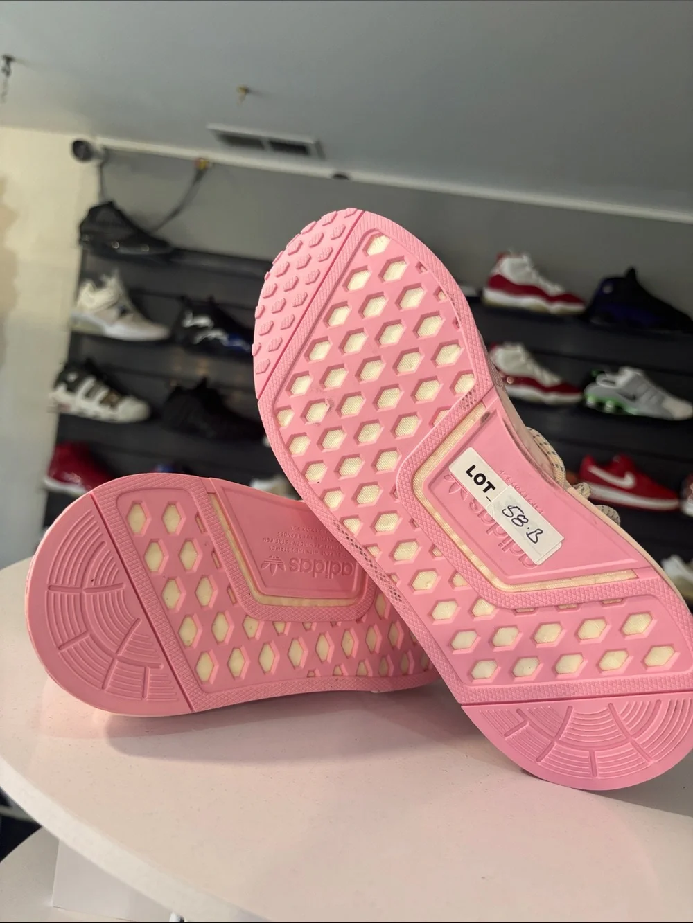 Pharrell X Addidas NMD Human Race ’ Pink’ BG Size 4.5